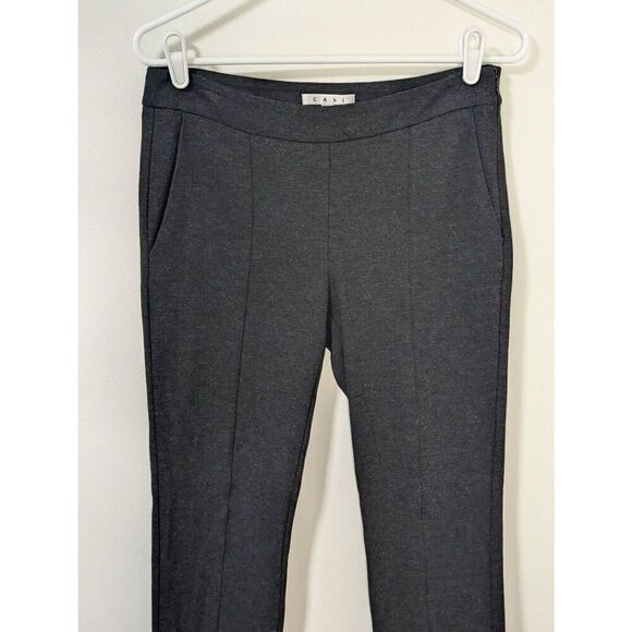 CAbi Audrey Pant Gray Side Zip Stretch Slacks Pants Style 967 - Size 4 - Picture 2 of 10